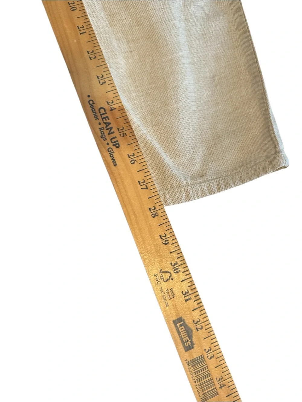 Men's Casual Drawstring Linen-Blend Pants in Beige